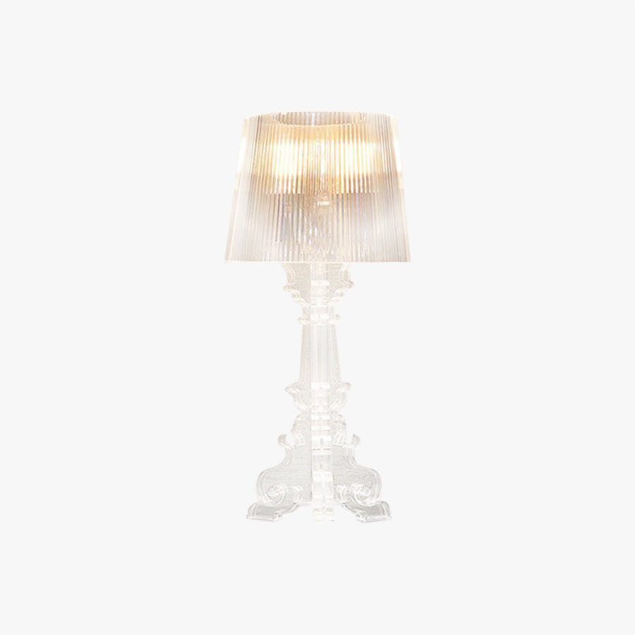 Kristy Lamp de Table Cylindre Moderne, Arcylique, Noir/Transparent, Salon - image 1 | Maison Opale