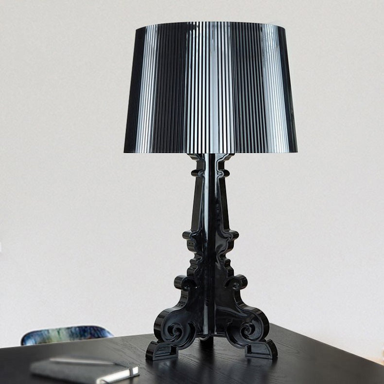 Kristy Lamp de Table Cylindre Moderne, Arcylique, Noir/Transparent, Salon - image 12 | Maison Opale