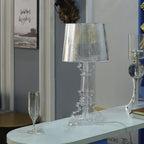 Kristy Lamp de Table Cylindre Moderne, Arcylique, Noir/Transparent, Salon - image 3 | Maison Opale