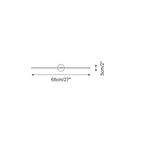 Applique Murale Minimaliste Linéaire Tige Double Accent Moderne Style - image 17 | Maison Opale