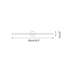 Applique Murale Minimaliste Linéaire Tige Double Accent Moderne Style - image 18 | Maison Opale