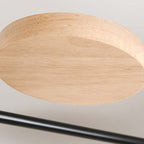 Arisha Plafonnier Rond Moderne, Métal/Bois, Blanc/Vert/Gris, Salon - image 17 | Maison Opale