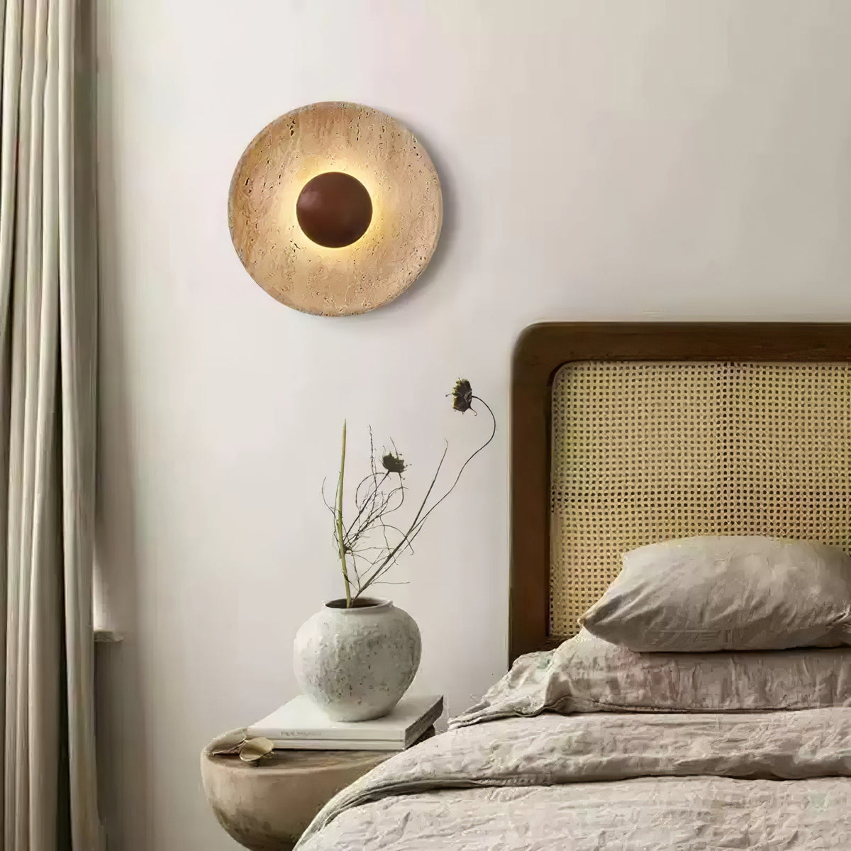 Aveny Applique Murale Sun en Travertin - image 11 | Maison Opale