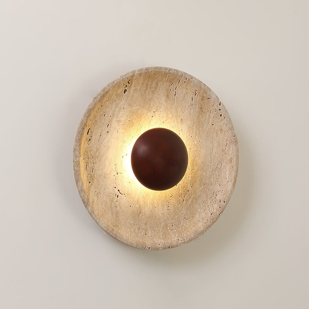 Aveny Applique Murale Sun en Travertin - image 12 | Maison Opale