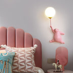Bear Balloon Applique Murale Ours Ballon Moderne Animale. Blanc/Bleu/Rose. Salon - image 24 | Maison Opale