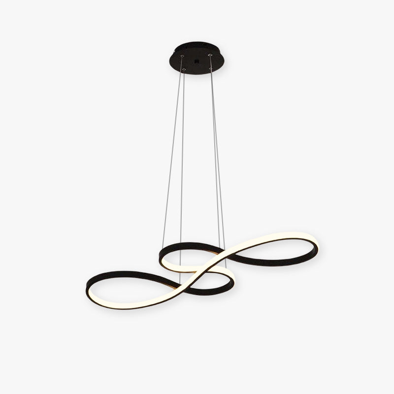 Durell Suspension Linéaire Nordique Noir/Blanc/Or. Chambre - image 1 | Maison Opale