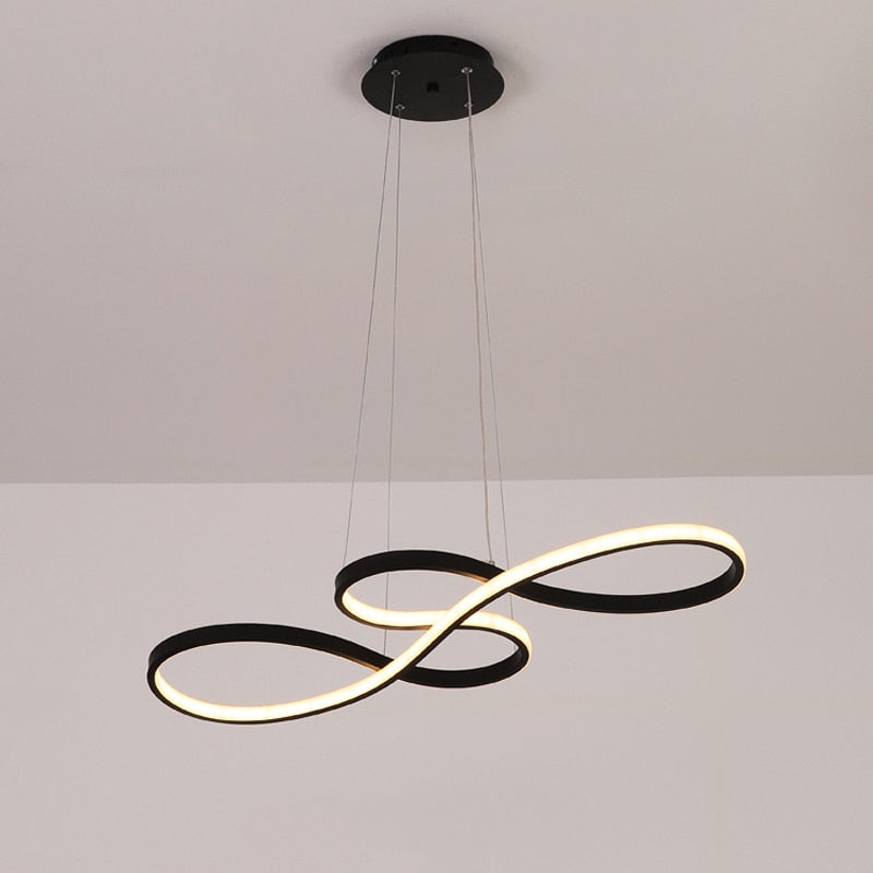 Durell Suspension Linéaire Nordique Noir/Blanc/Or. Chambre - image 5 | Maison Opale