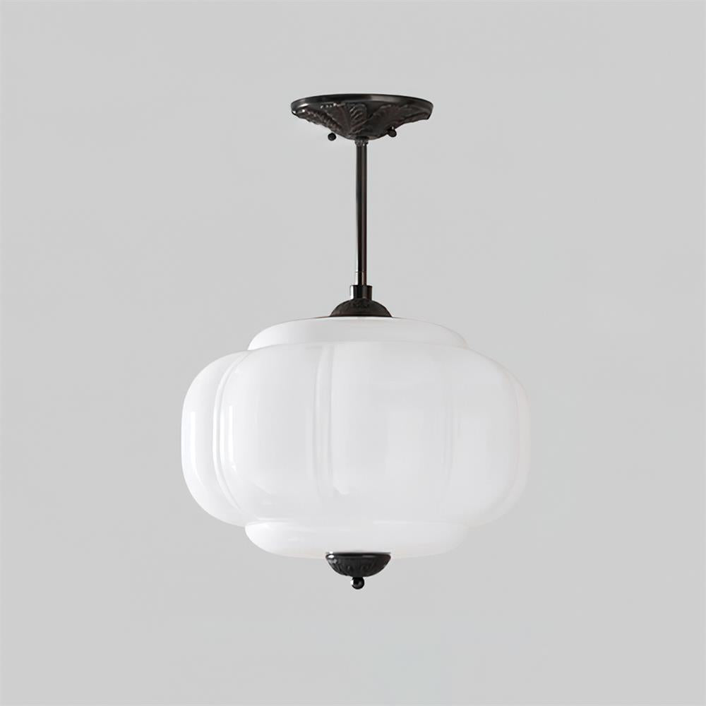 Eldio Lampe Plafond Semi-Encastrée en Verre Vert - image 14 | Maison Opale