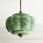 Eldio Lampe Plafond Semi-Encastrée en Verre Vert - image 15 | Maison Opale