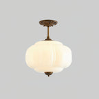 Eldio Lampe Plafond Semi-Encastrée en Verre Vert - image 18 | Maison Opale