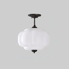 Eldio Lampe Plafond Semi-Encastrée en Verre Vert - image 21 | Maison Opale