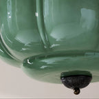Eldio Lampe Plafond Semi-Encastrée en Verre Vert - image 5 | Maison Opale