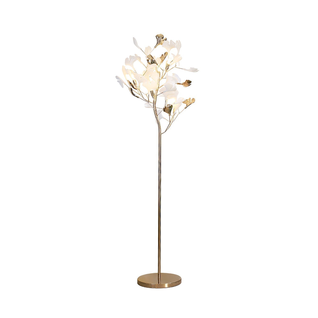 Ella Lampadaire en Céramique avec Feuilles de Ginkgo - image 10 | Maison Opale