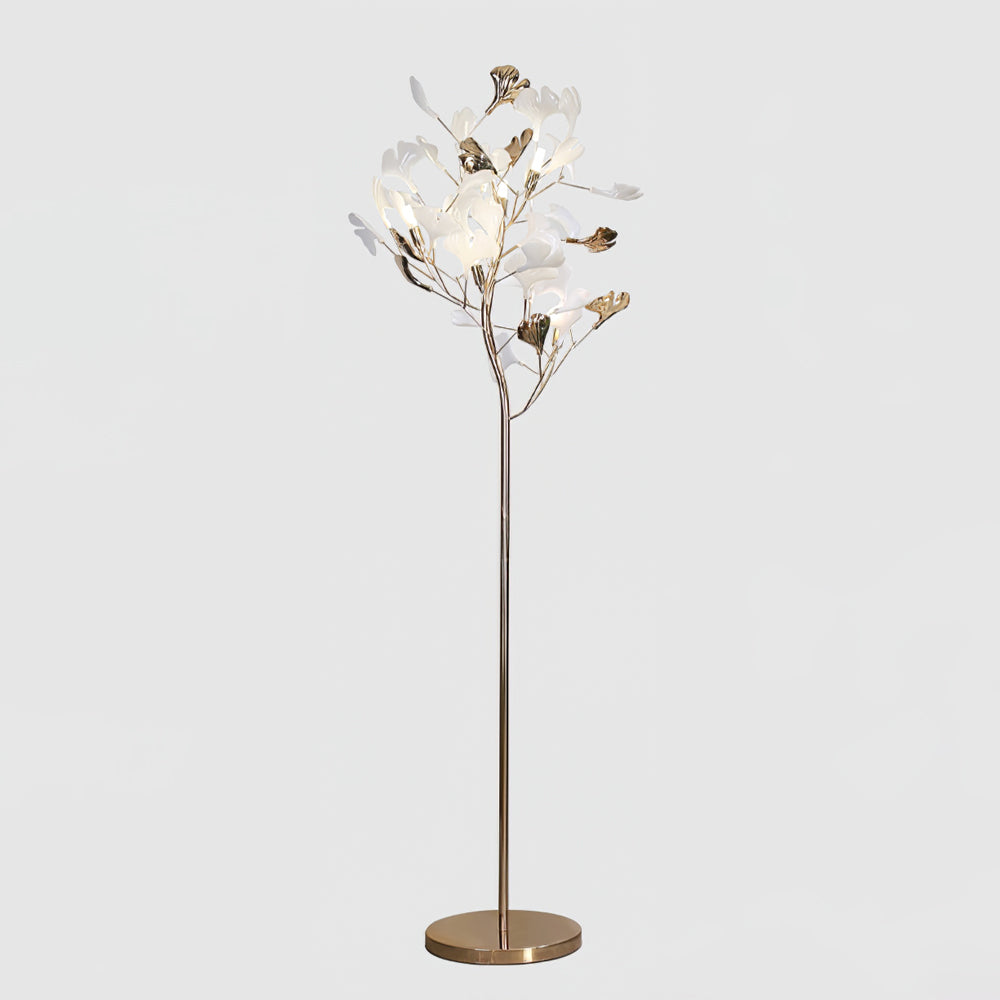 Ella Lampadaire en Céramique avec Feuilles de Ginkgo - image 16 | Maison Opale