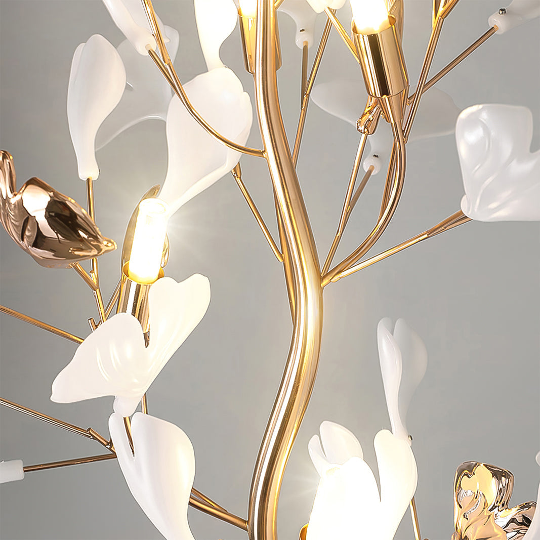 Ella Lampadaire en Céramique avec Feuilles de Ginkgo - image 7 | Maison Opale