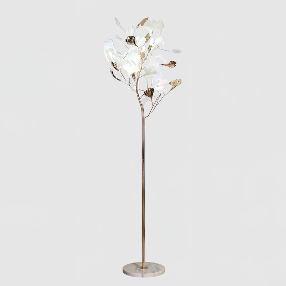 Ella Lampadaire en Céramique avec Feuilles de Ginkgo - image 9 | Maison Opale