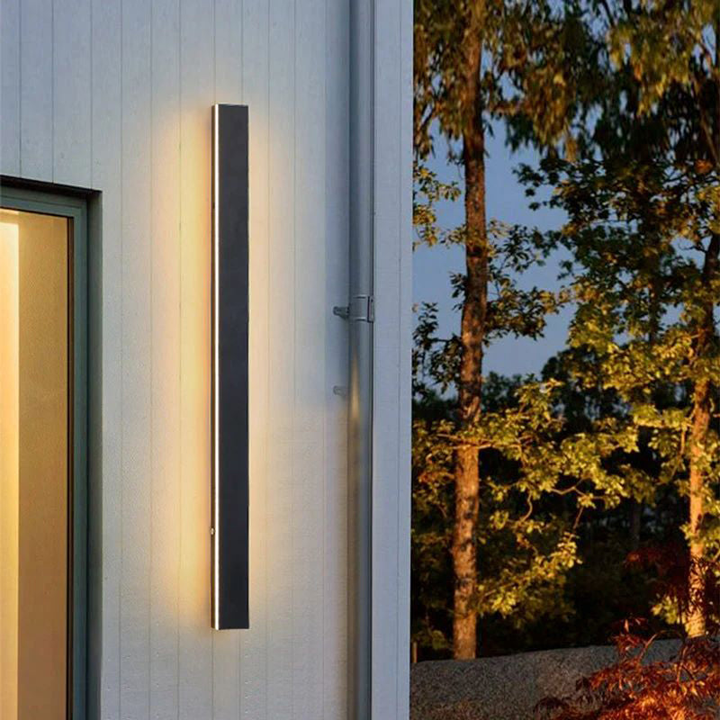 Elune Applique Murale Extérieur LED Étanche Minimaliste Métal Cour - image 14 | Maison Opale