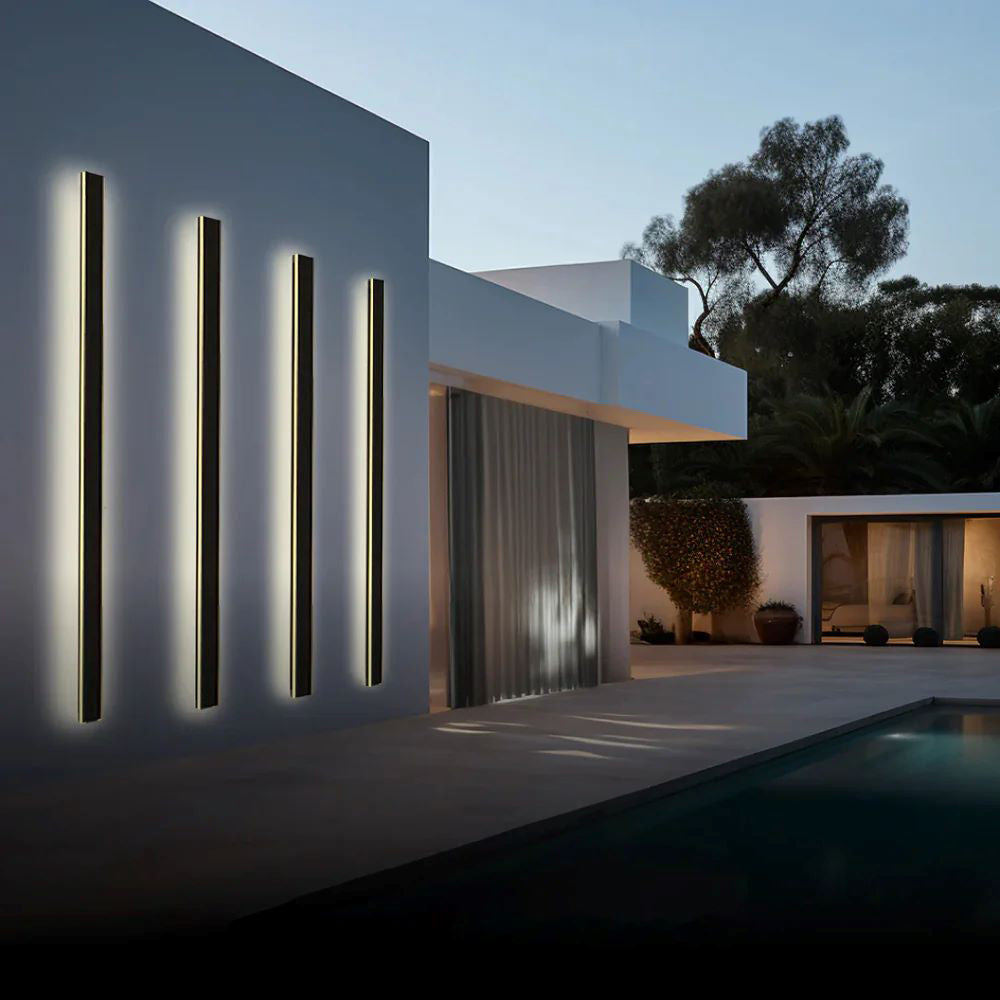 Elune Applique Murale Extérieur LED Étanche Minimaliste Métal Cour - image 42 | Maison Opale