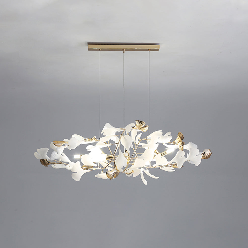 Jarn Suspension Feuille/Multi Moderne Métal/Céramique Doré/Blanc Salon - image 12 | Maison Opale
