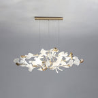 Jarn Suspension Feuille/Multi Moderne Métal/Céramique Doré/Blanc Salon - image 12 | Maison Opale