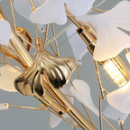 Jarn Suspension Feuille/Multi Moderne Métal/Céramique Doré/Blanc Salon - image 25 | Maison Opale
