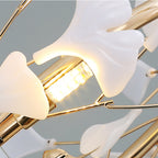 Jarn Suspension Feuille/Multi Moderne Métal/Céramique Doré/Blanc Salon - image 26 | Maison Opale