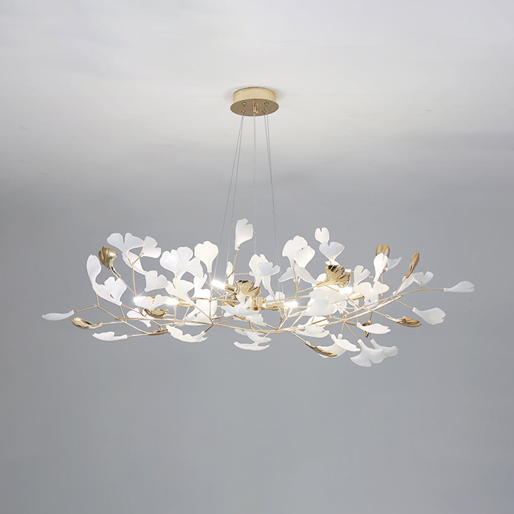 Jarn Suspension Feuille/Multi Moderne Métal/Céramique Doré/Blanc Salon - image 29 | Maison Opale