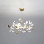 Jarn Suspension Feuille/Multi Moderne Métal/Céramique Doré/Blanc Salon - image 6 | Maison Opale