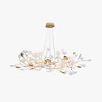 Jarn Suspension Feuille/Multi Moderne Métal/Céramique Doré/Blanc Salon - image 8 | Maison Opale