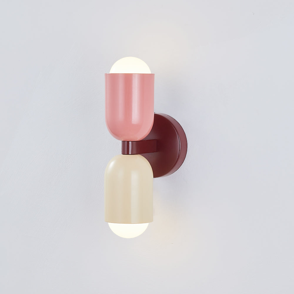 Kira Applique Murale Cylindre Scandinave Métal Coloré Salon - image 21 | Maison Opale