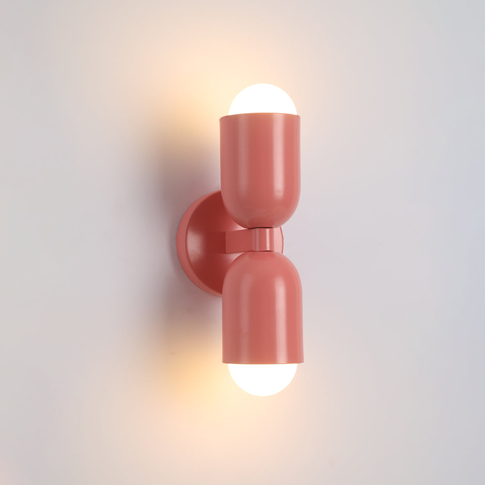 Kira Applique Murale Cylindre Scandinave Métal Coloré Salon - image 3 | Maison Opale