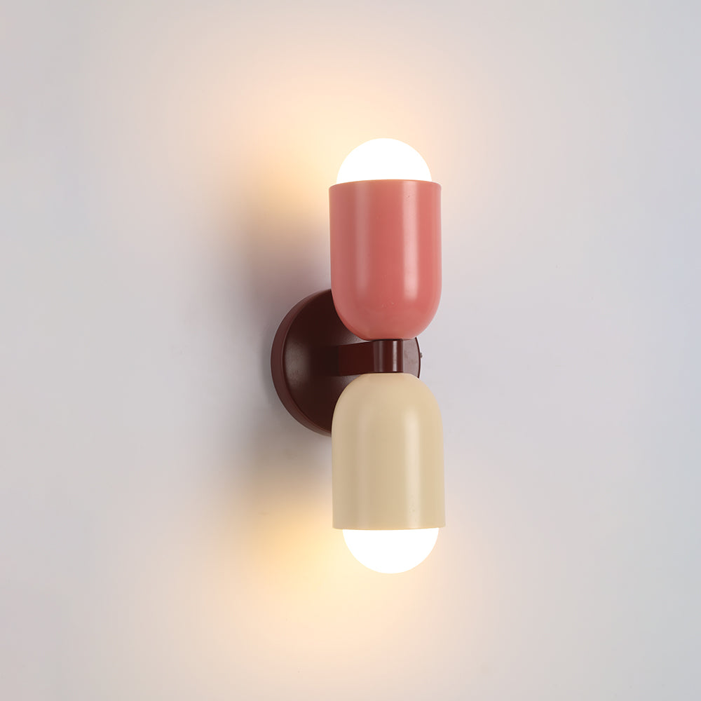 Kira Applique Murale Cylindre Scandinave Métal Coloré Salon - image 8 | Maison Opale