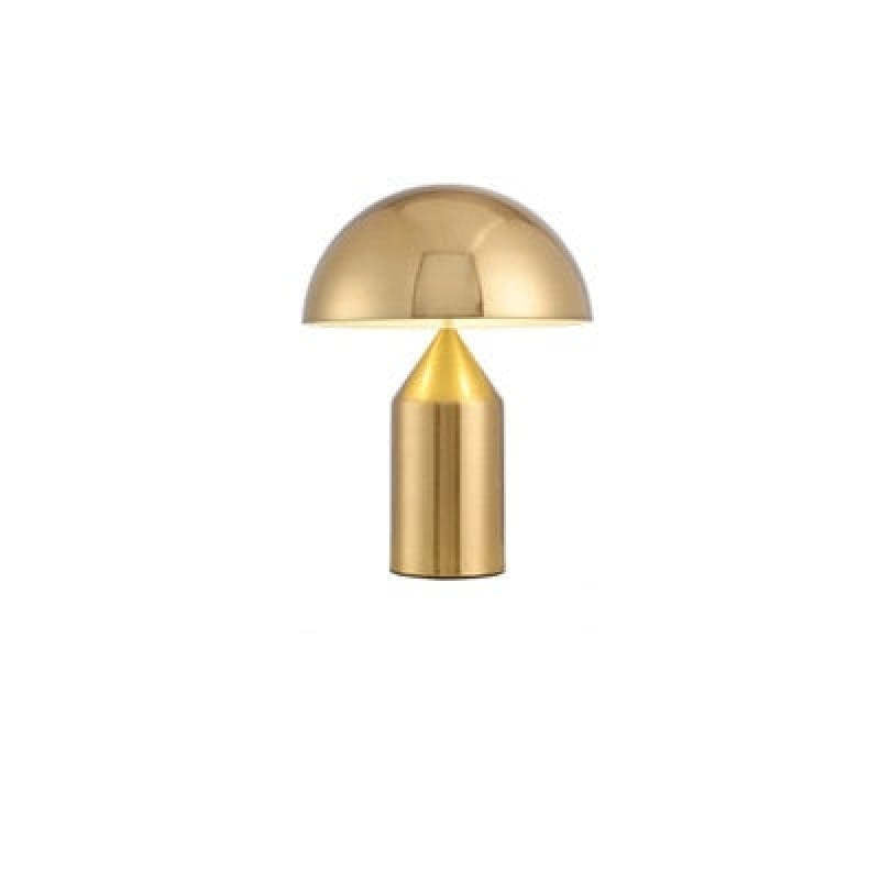 Mira Lampe de Table Champignon Minimaliste, Métal, Noir/Blanc/Or, Chambre - image 1 | Maison Opale