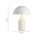 Mira Lampe de Table Champignon Minimaliste, Métal, Noir/Blanc/Or, Chambre - image 12 | Maison Opale