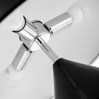 Mira Lampe de Table Champignon Minimaliste, Métal, Noir/Blanc/Or, Chambre - image 14 | Maison Opale