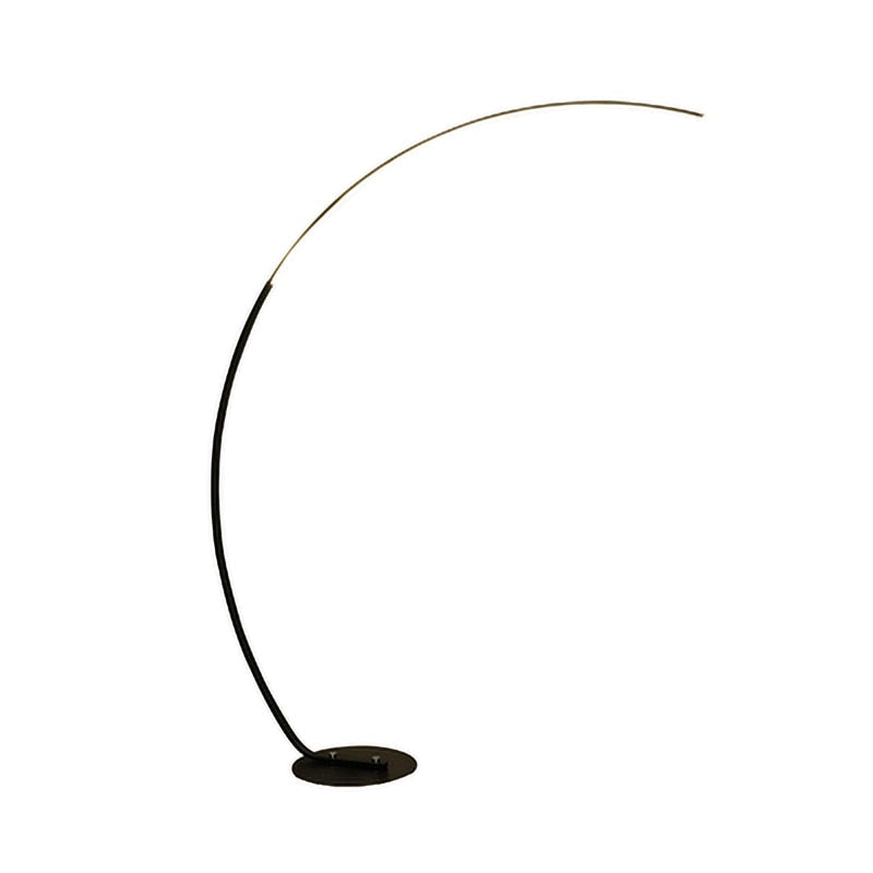 Ray Lampadaire Arche Moderne, Métal/Acrylique, Blanc/Noir, Salon - image 9 | Maison Opale