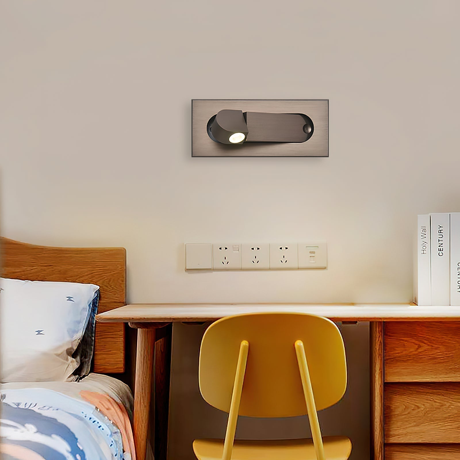 Lustra Lampe De Lecture Moderne LED Ajustable Pour Chevet - image 5 | Maison Opale