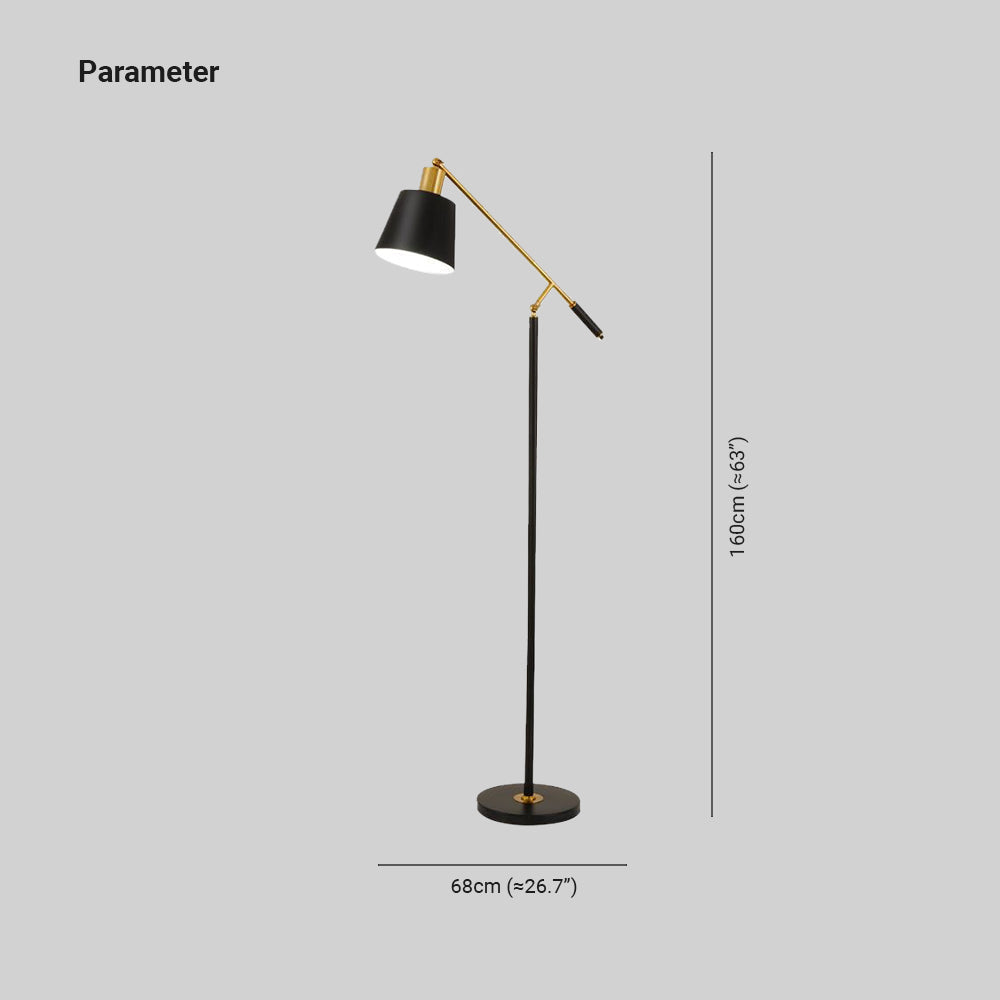 Mira Moderne LED Lampadaire Dôme  Noir Métal Salon Salle à manger - image 4 | Maison Opale