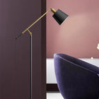 Mira Moderne LED Lampadaire Dôme  Noir Métal Salon Salle à manger - image 5 | Maison Opale