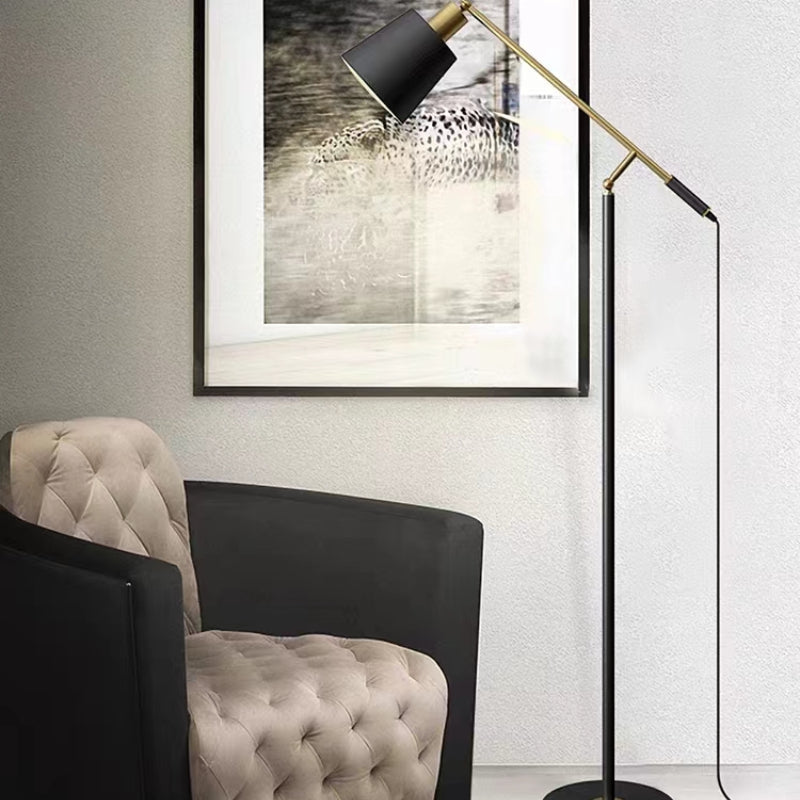 Mira Moderne LED Lampadaire Dôme  Noir Métal Salon Salle à manger - image 6 | Maison Opale