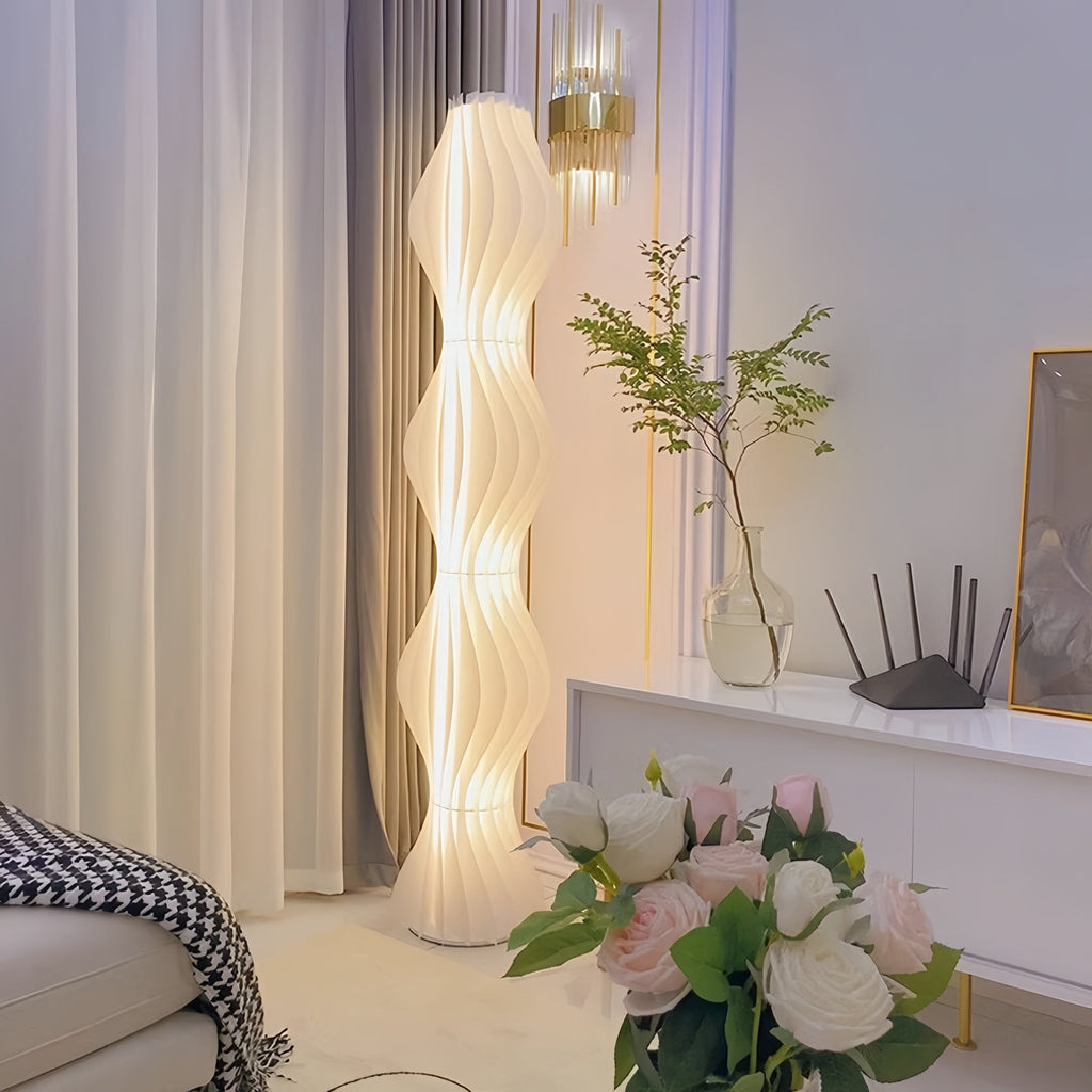 Mira LED Lampadaire Blanc Chambre à coucher Salon  Salle d'étude - image 2 | Maison Opale