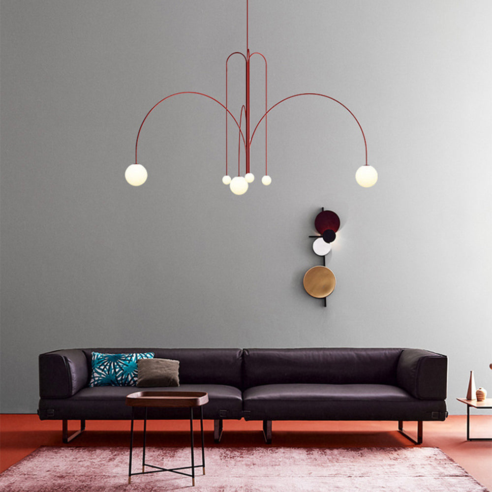 Monica Suspension Multi Simple Verre Chambre à Coucher/Salon - image 2 | Maison Opale