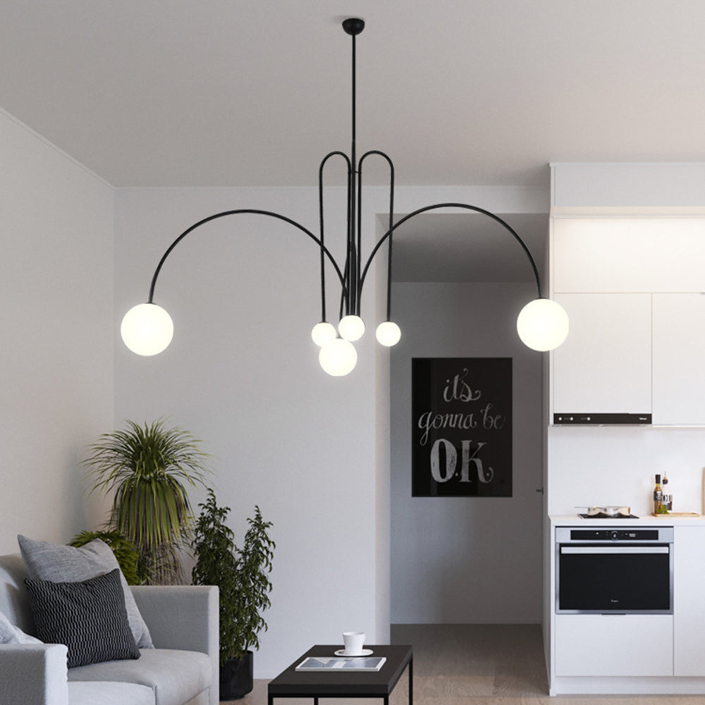 Monica Suspension Multi Simple Verre Chambre à Coucher/Salon - image 3 | Maison Opale