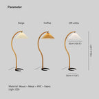 Muto Design LED Lampadaire Métal/Bois Chambre/Salon Intérieur - image 4 | Maison Opale