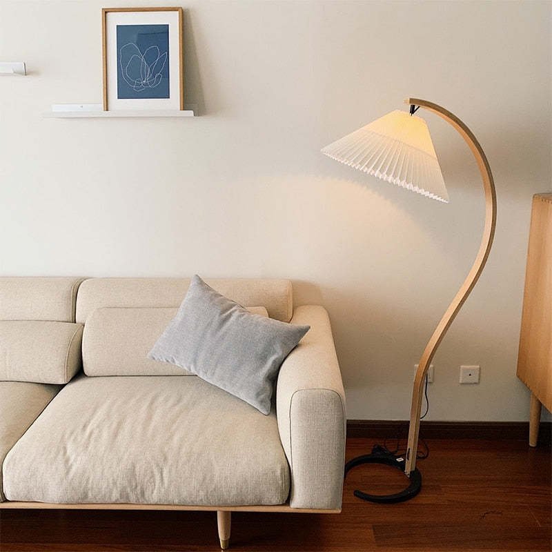 Muto Design LED Lampadaire Métal/Bois Chambre/Salon Intérieur - image 5 | Maison Opale