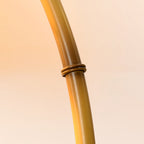 Muto Lampadaire Bambou Simple, Métal/Tissu, Blanc, Salon - image 9 | Maison Opale