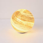 Myrah Lampadaire Boule Moderne Bleu/Curry de Lait Jardin - image 8 | Maison Opale