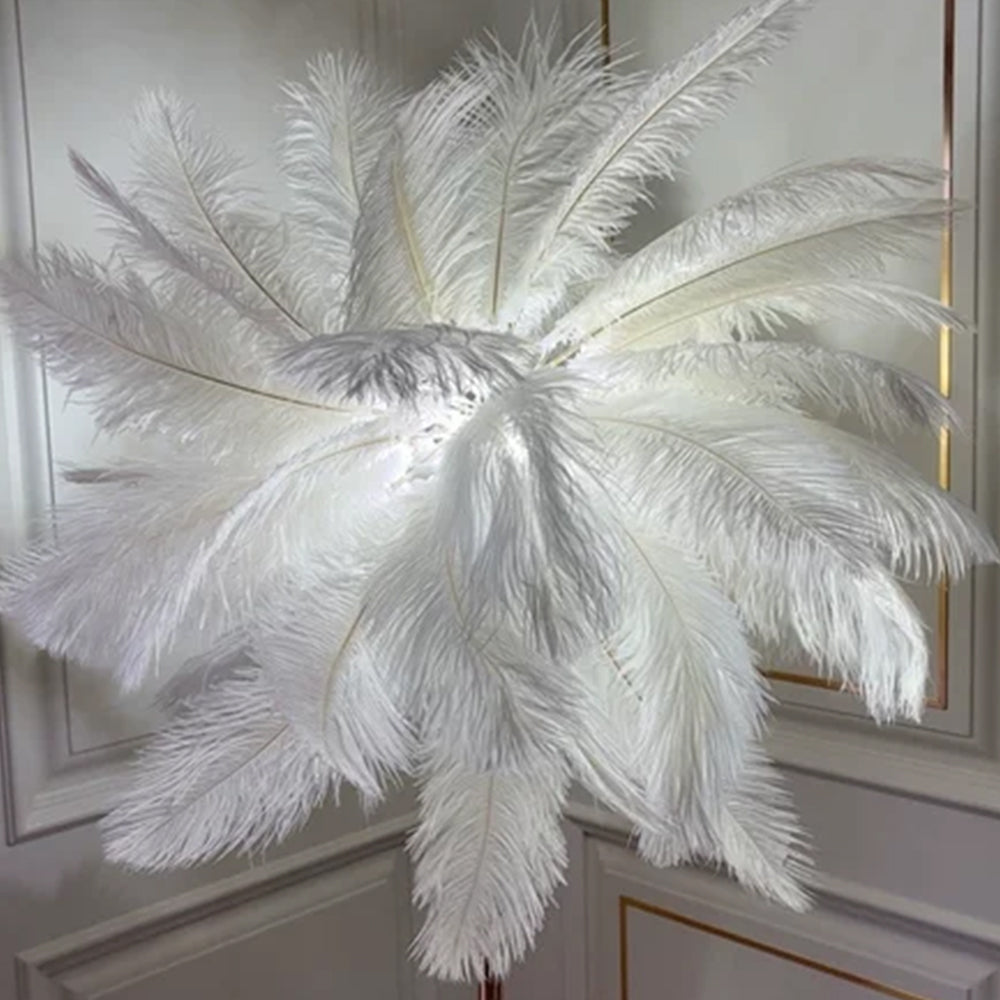 O'Moore Lampadaire Arbre Design Plume/Métal Blanc/Rose/Khaki Salon - image 6 | Maison Opale