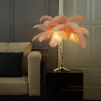 Lampadaire Fleur Luxe Plume/Métal Coloré Salon - image 14 | Maison Opale