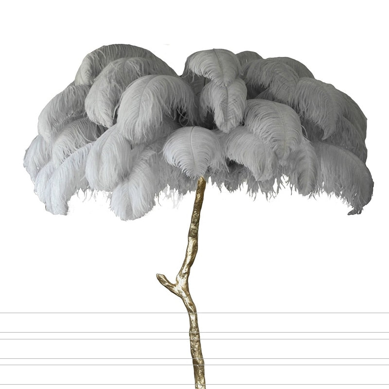 Lampadaire Fleur Luxe Plume/Métal Coloré Salon - image 18 | Maison Opale
